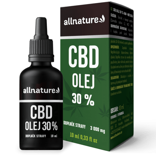 Allnature CBD 30 % (10 ml) - na bázi mct oleje Allnature