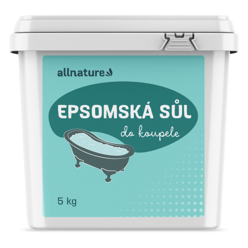 Allnature Epsomská sůl - 5 kg - detoxikuje a uvolňuje svaly Allnature