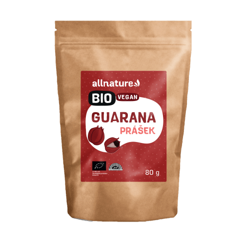 Allnature Guarana prášek BIO (80 g) - ideální pro bylinné smoothie Allnature