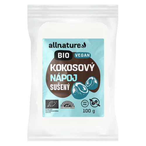 Allnature Kokosový nápoj sušený BIO - 100 g - bez přidaného cukru a pro vegany Allnature