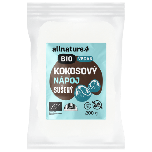 Allnature Kokosový nápoj sušený BIO - 200 g - bez přidaného cukru a pro vegany Allnature