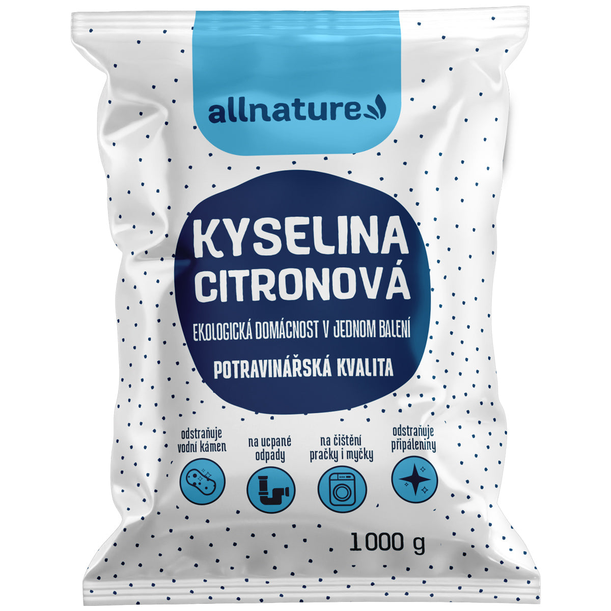 Allnature Kyselina citronová - 1 kg - potravinářská kvalita Allnature
