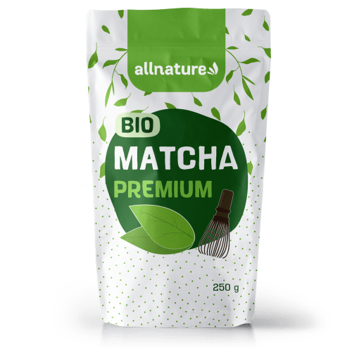 Allnature Matcha Premium BIO - 250 g - z první jarní sklizně čajových lístků Allnature