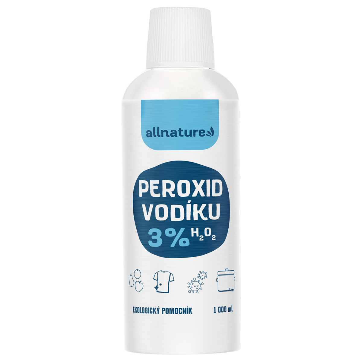 Allnature Peroxid vodíku 3% - 1 l - univerzální pomocník do domácnosti Allnature