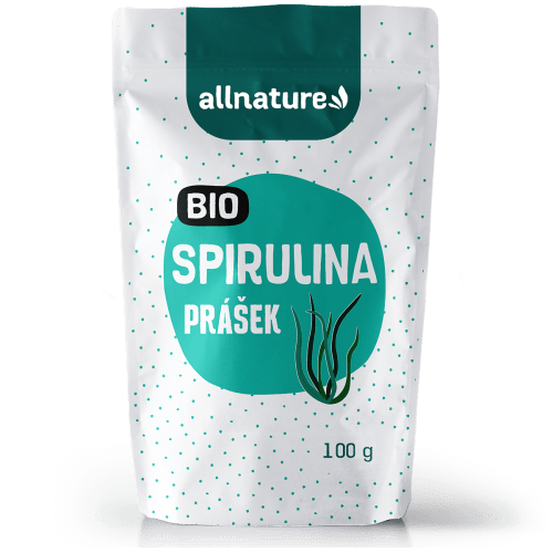 Allnature Spirulina prášek BIO (100 g) - superpotravina plná bílkovin Allnature