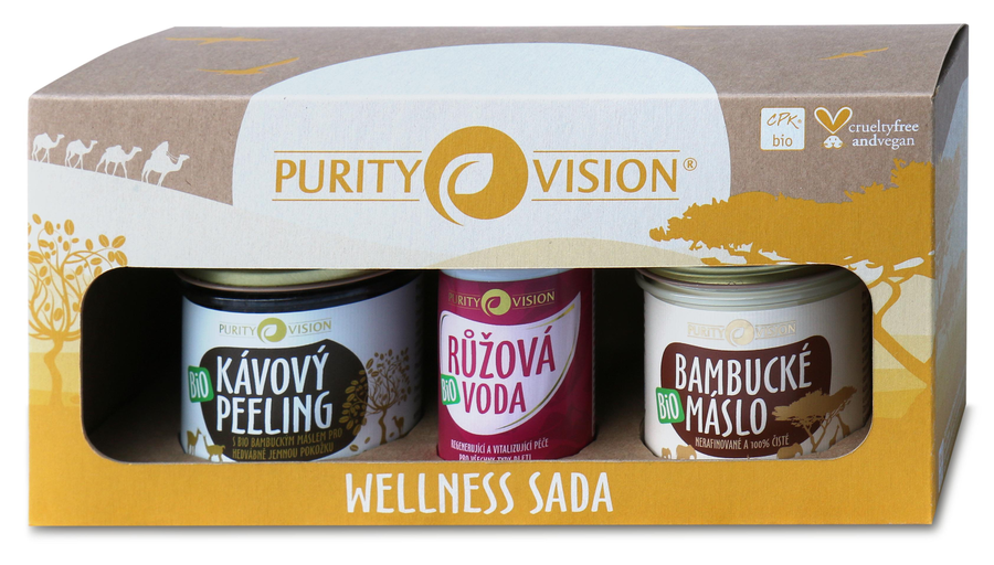 Purity Vision Wellness sada BIO (3 ks) - II. jakost - pro hedvábně jemnou pokožku Purity Vision
