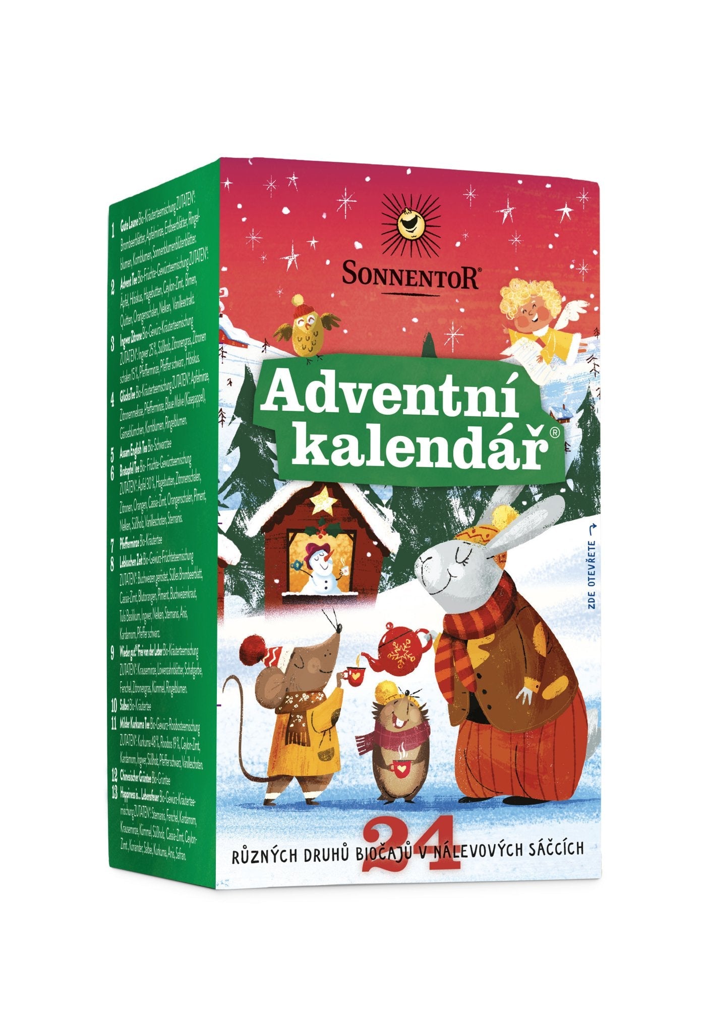 Sonnentor Adventní kalendář BIO - nálevové sáčky (24 x 1