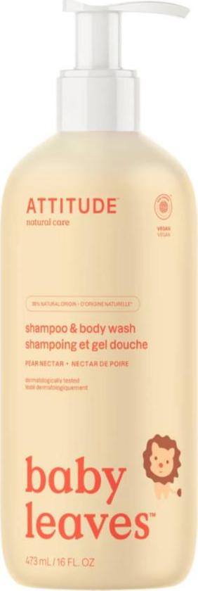 Attitude Dětské tělové mýdlo a šampon hruška