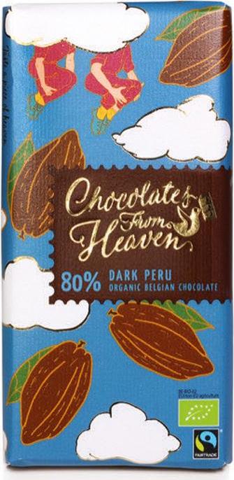 Chocolates from Heaven BIO hořká čokoláda Peru 80% 100g