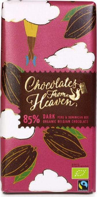 Chocolates from Heaven BIO hořká čokoláda Peru a Dominik. rep. 85% 100g