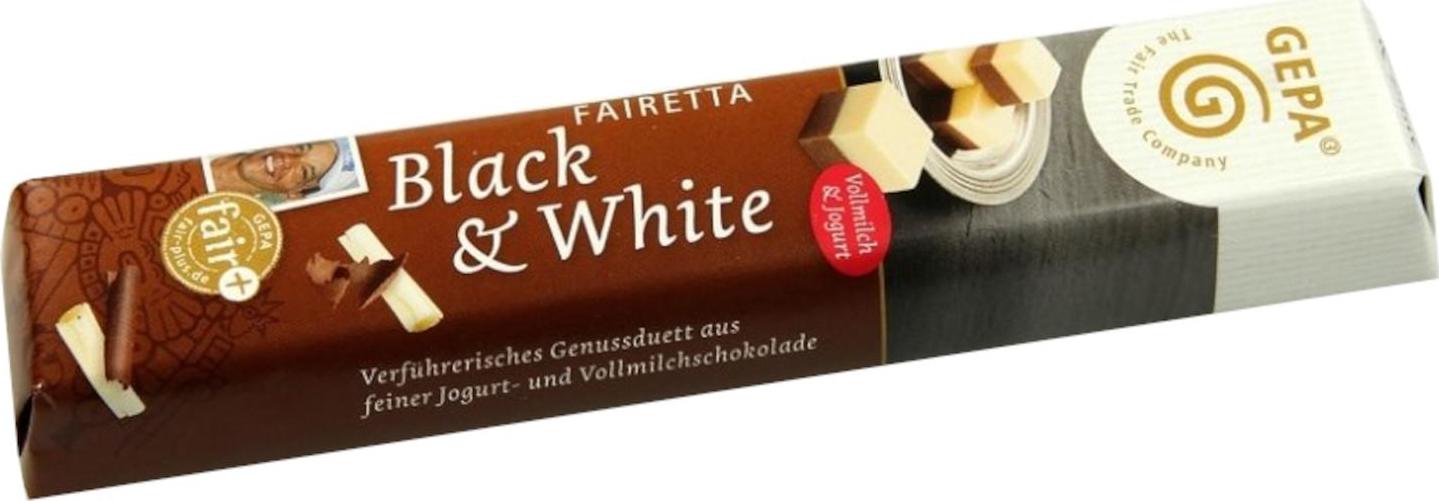 Gepa Čokoláda Bio Fairetta Black and White 45 g