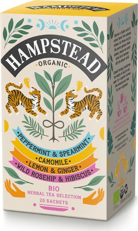 Hampstead Tea London BIO selekce bylinných a ovocných čajů