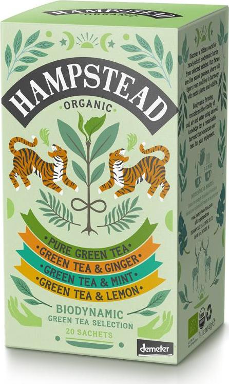 Hampstead Tea London BIO selekce zelených čajů