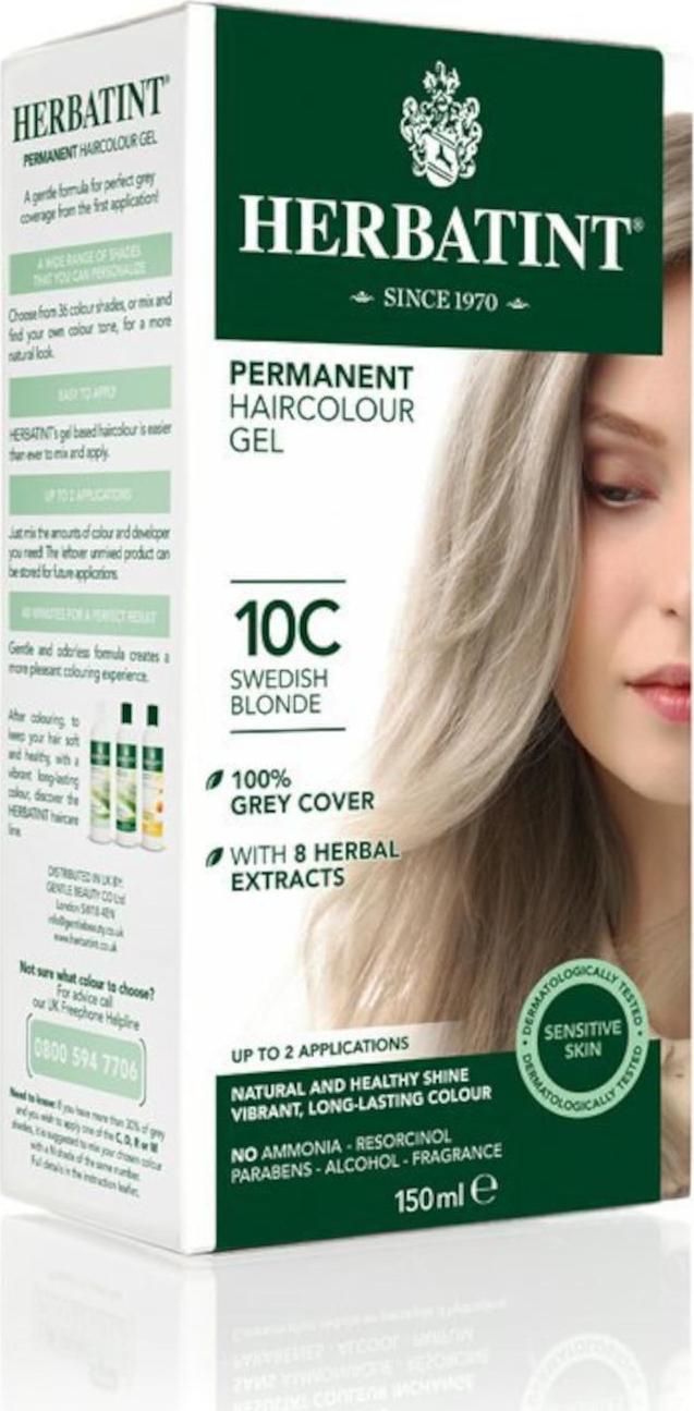 HERBATINT Permanentní barva na vlasy švédská blond 10C 150 ml