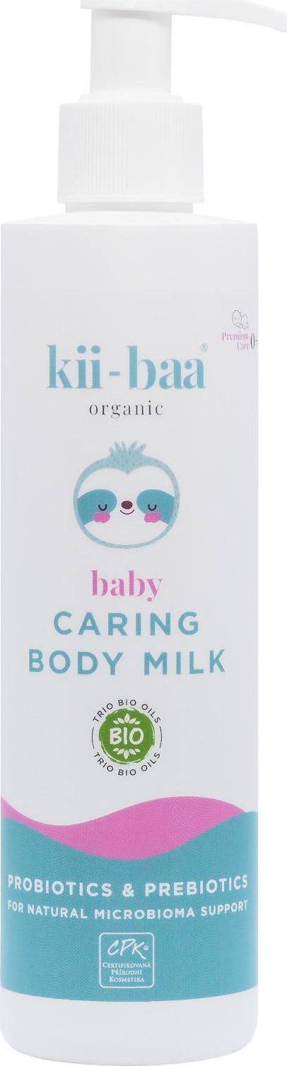 kii-baa® organic Pečující tělové mléko 0+ s pro/prebiotiky 250ml