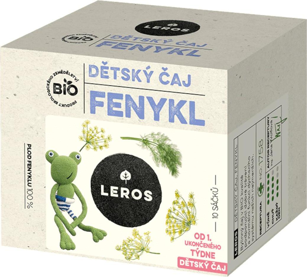 Leros Dětský čaj Fenykl BIO 10x1