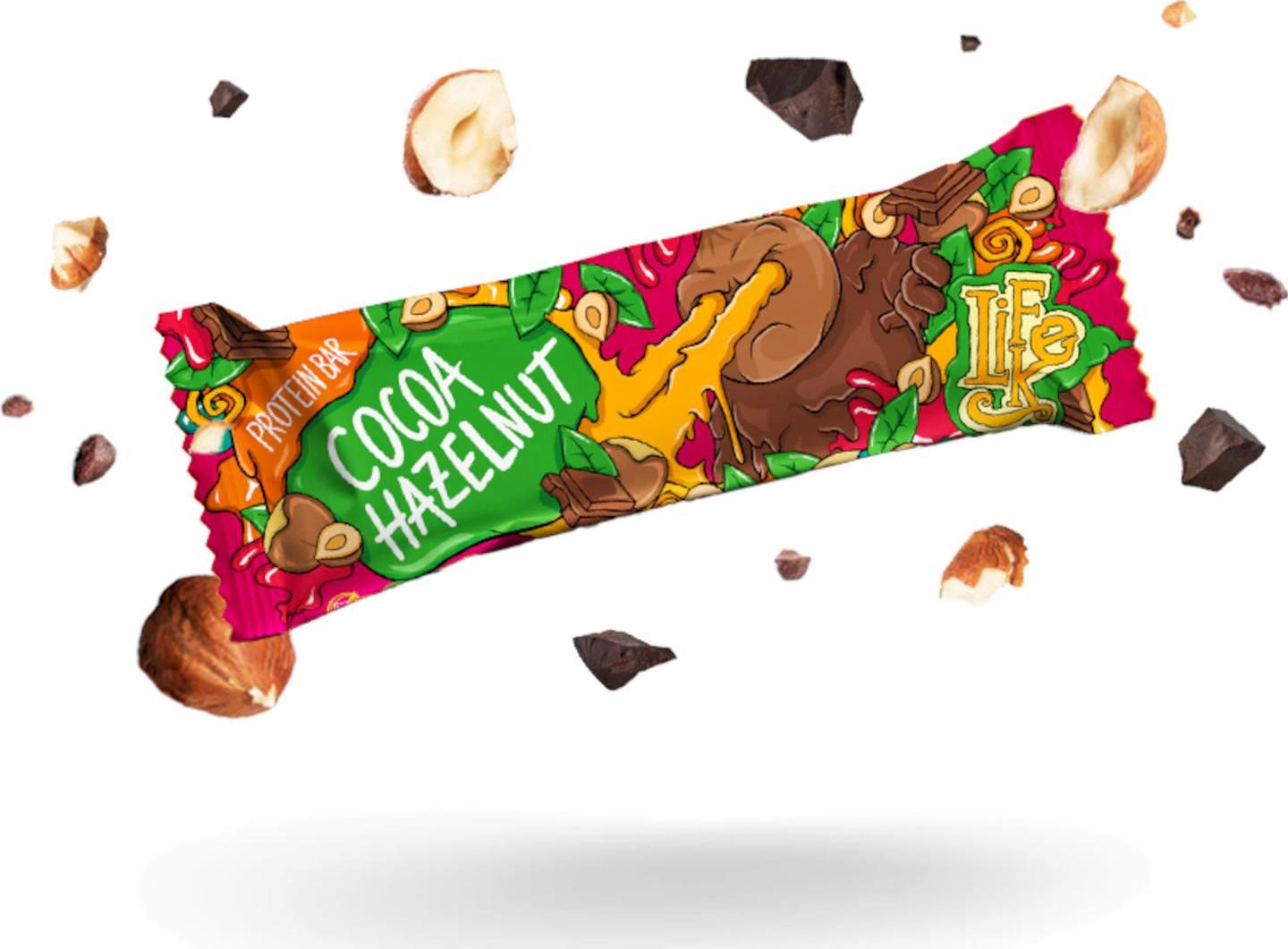 Lifelike Protein bar Hazelnut cocoa chocolate 50 g