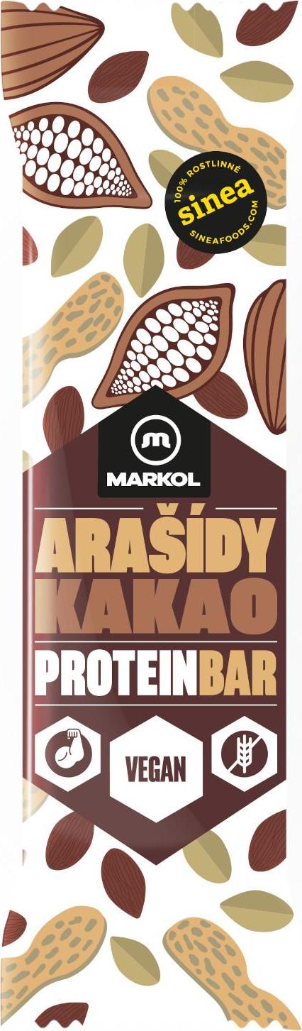 Markol Proteinová tyčinka arašídy a kakao 50 g