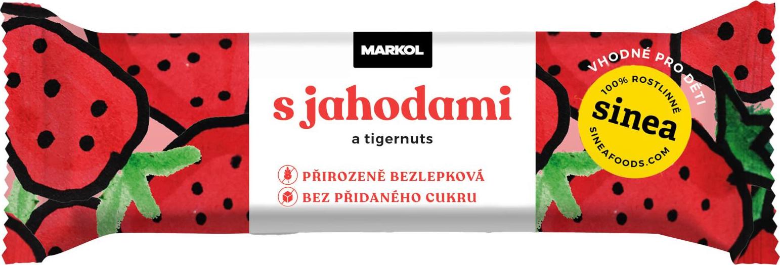 Markol Tyčinka s jahodami a tigernuts 30 g