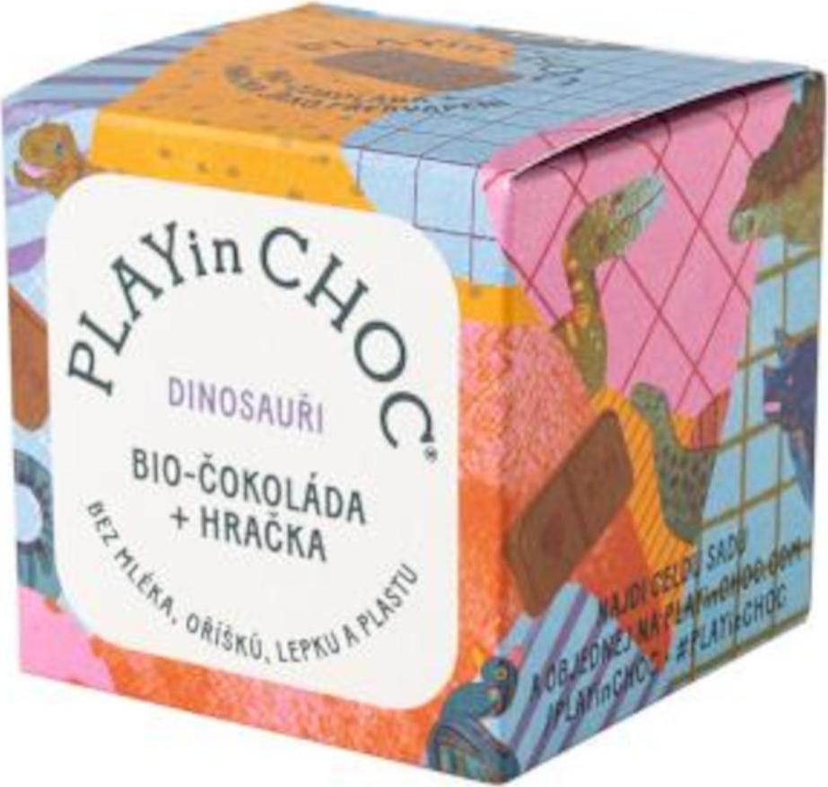 PLAYin CHOC Čokoláda dinosauři BIO 20 g