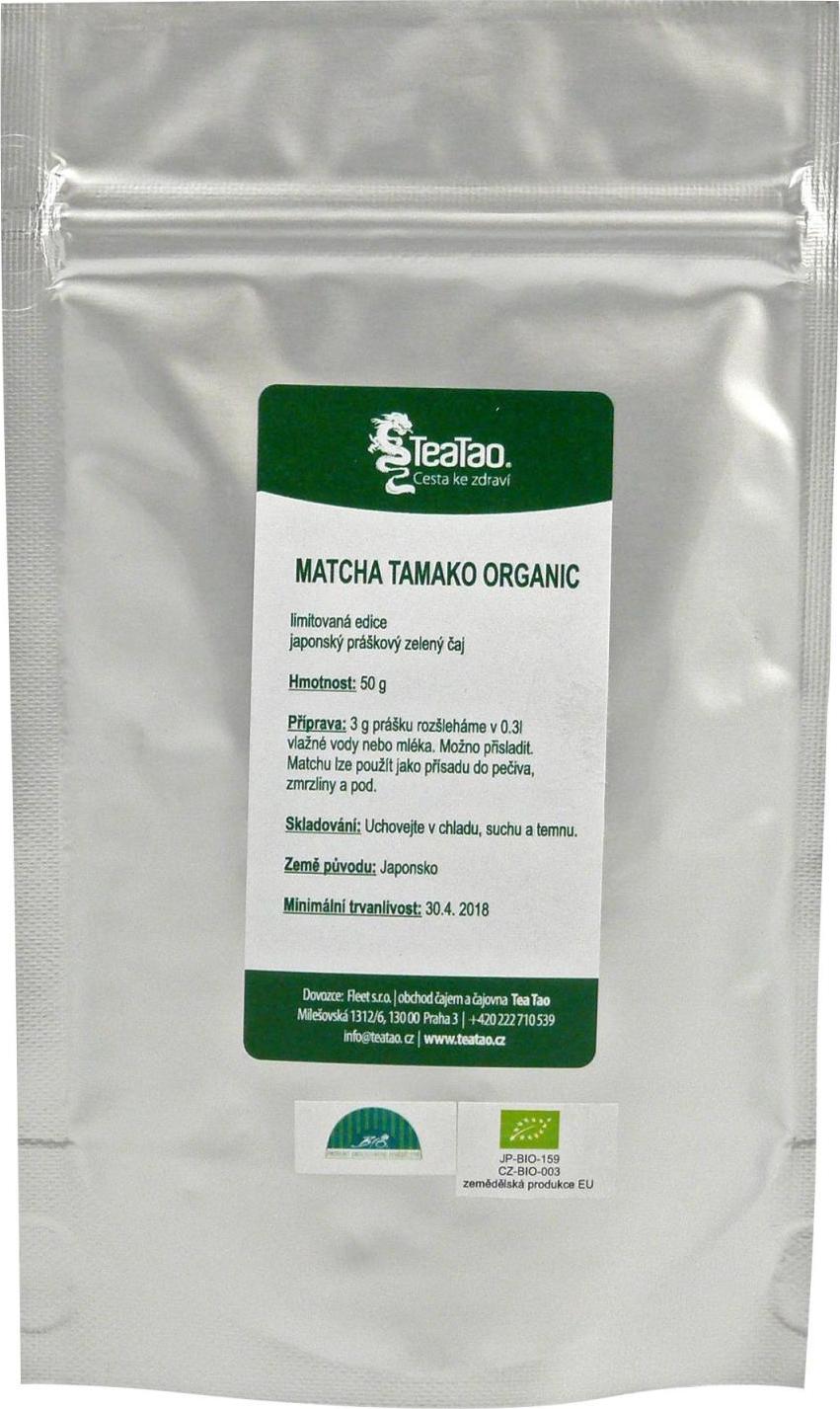 TeaTao Zelený čaj Matcha Tamako Organic 50 g