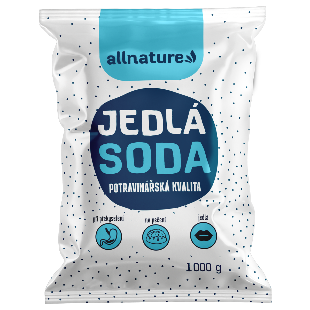 Allnature Jedlá soda (1 000 g) - II. jakost - potravinářská kvalita Allnature