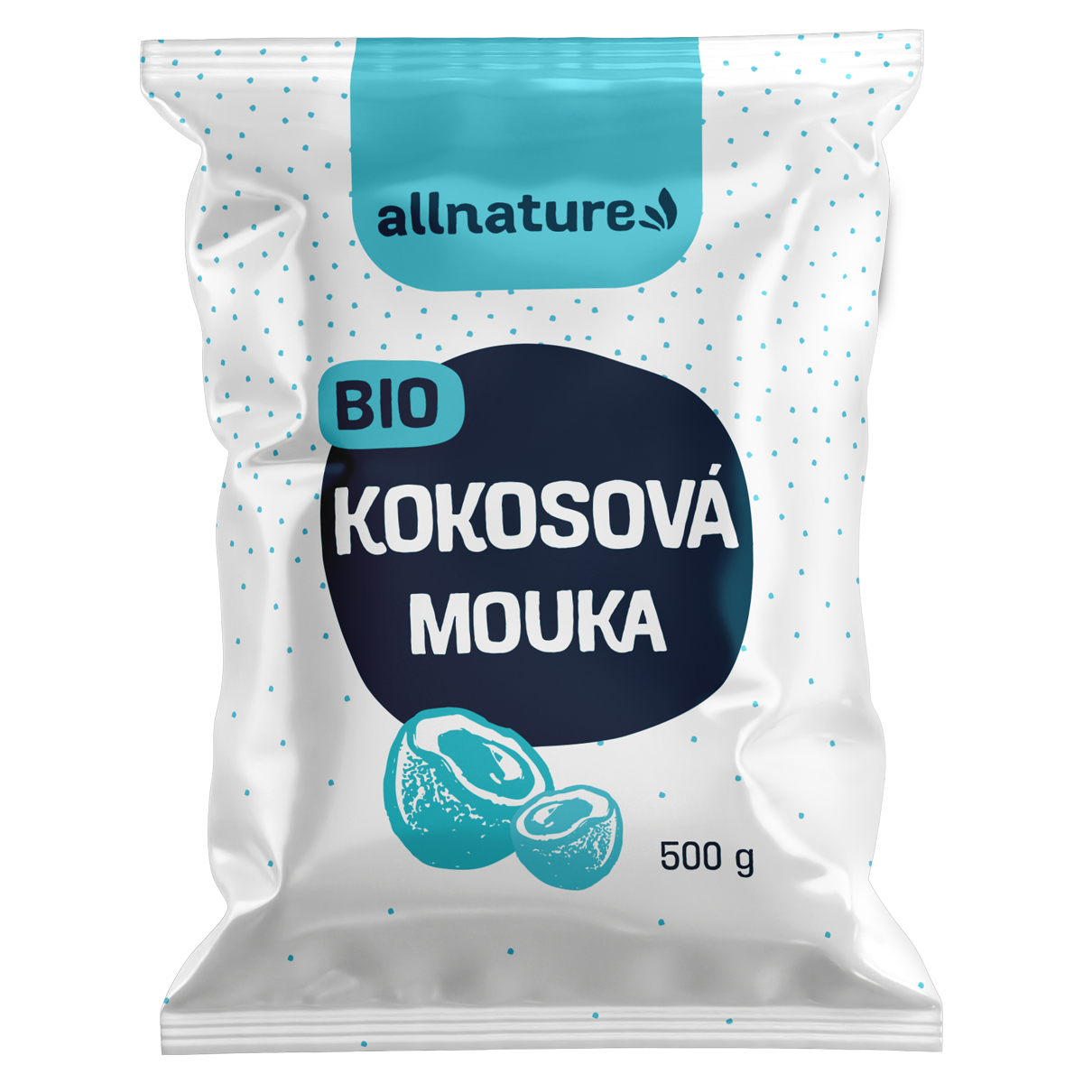 Allnature Kokosová mouka BIO (500 g) - II. jakost - bohatá na bílkoviny a vlákninu Allnature