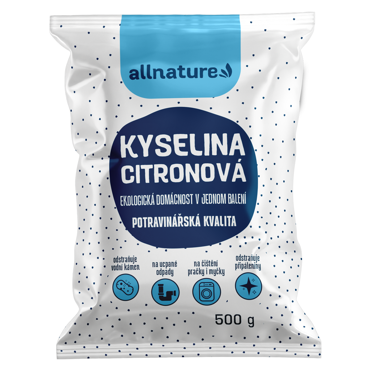 Allnature Kyselina citronová (500 g) - II. jakost - potravinářská kvalita Allnature
