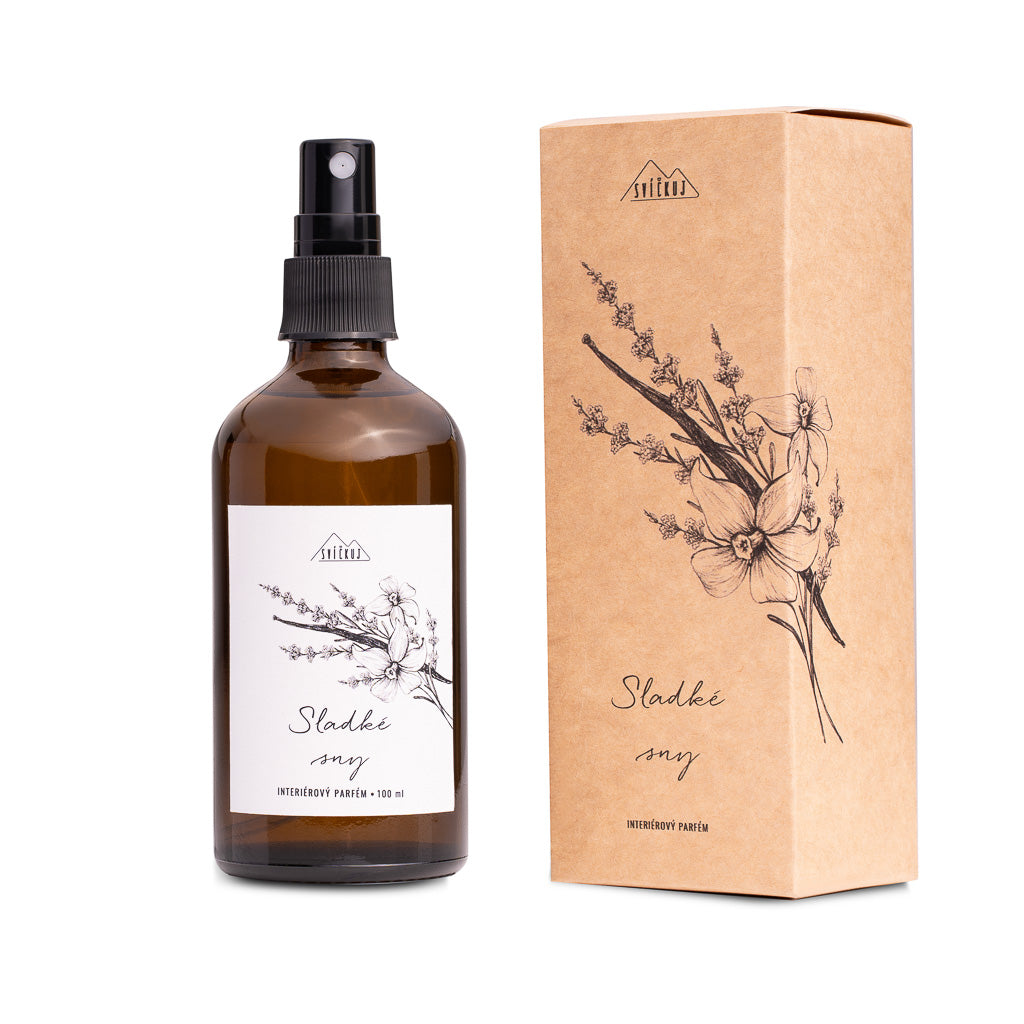 Svíčkuj Interiérový parfém - Sladké sny (100 ml) - II. jakost - s vůní pravé vanilky a levandule Svíčkuj