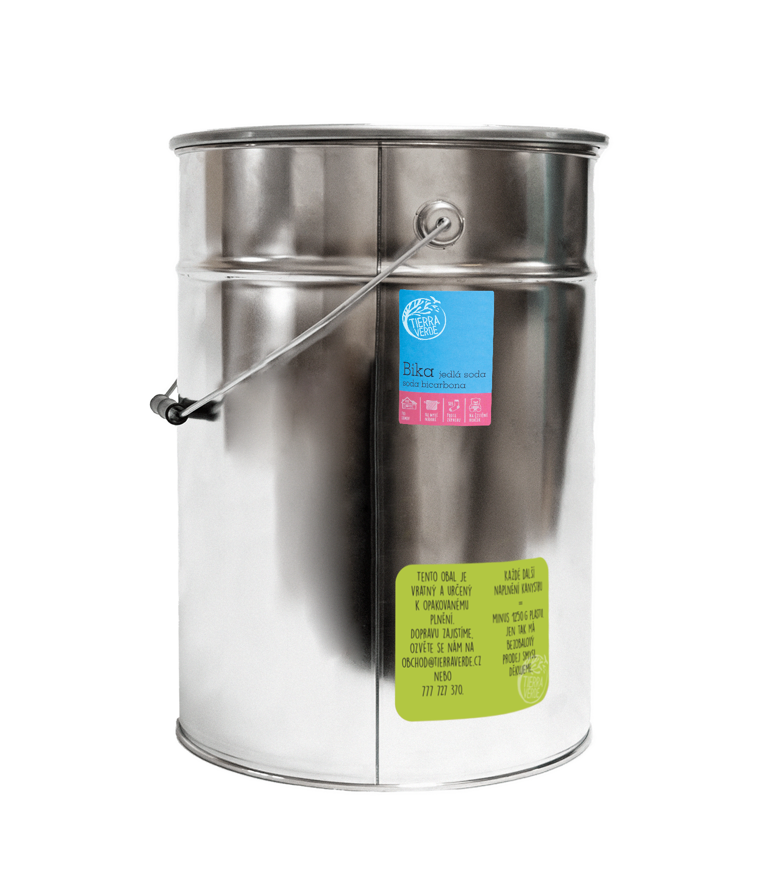 Tierra Verde BIKA – Jedlá soda (Bikarbona) - 15 kg - II. jakost Tierra Verde