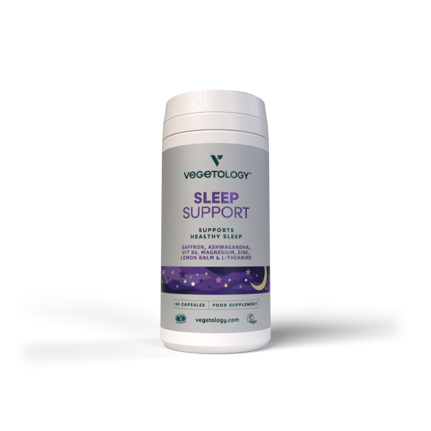 Vegetology Sleep Support - přírodní podpora spánku (60 kapslí) - pro sladké sny Vegetology