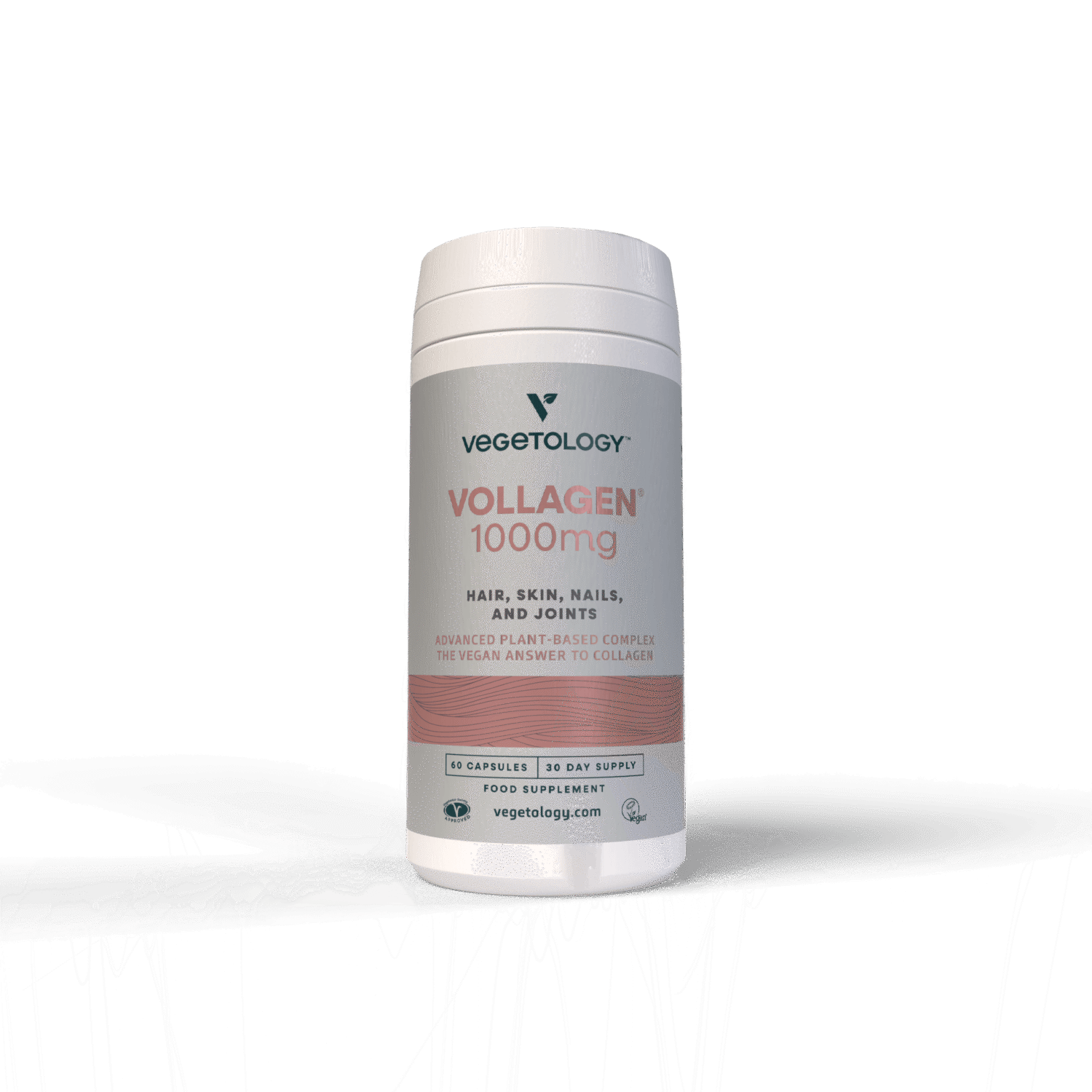Vegetology Vollagen® - vegan kolagen (60 kapslí) - podpora pro vlasy