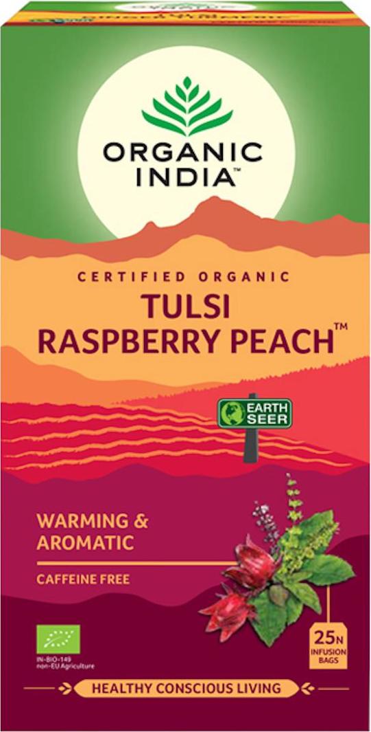 Organic India Čaj Tulsi Raspberry Peach