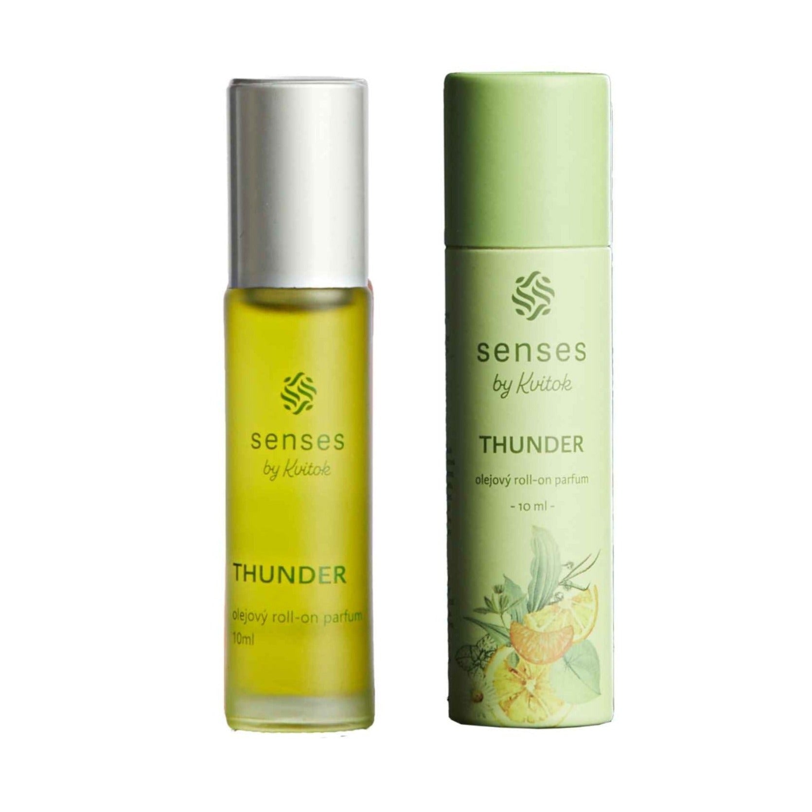 Kvitok Senses Roll-on olejový parfém Thunder (10 ml) - zelená unisex vůně Kvitok