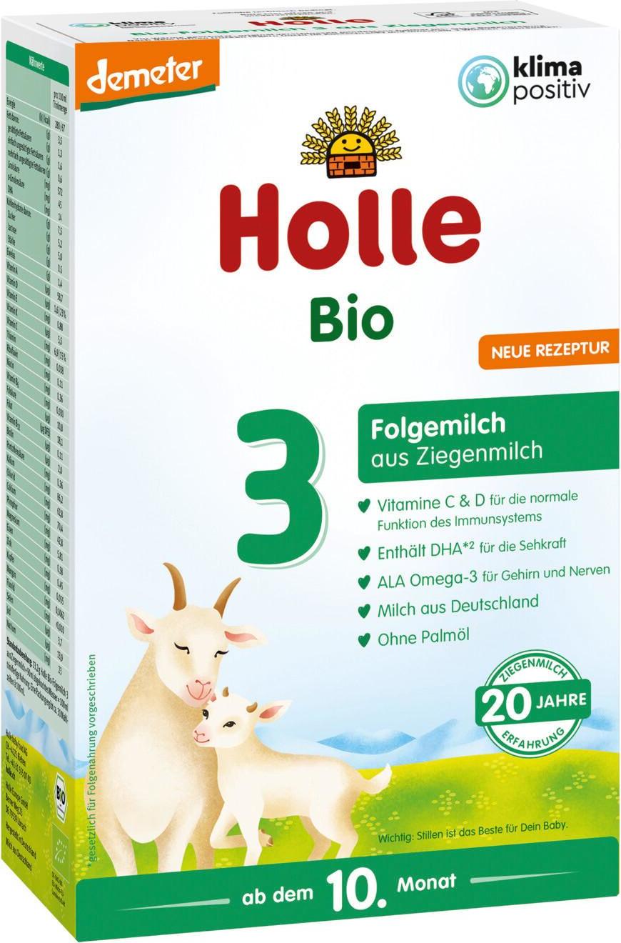 Holle Bio dětská mléčná výživa na bázi kozího mléka 3 pokračovací 400 g