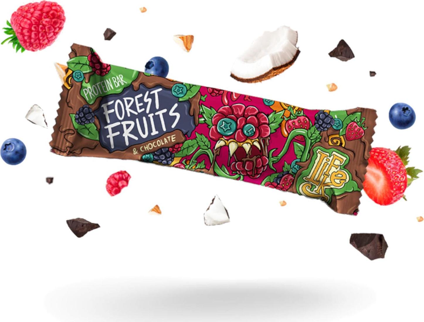 Lifelike Protein bar Forest fruit chocolate 50 g