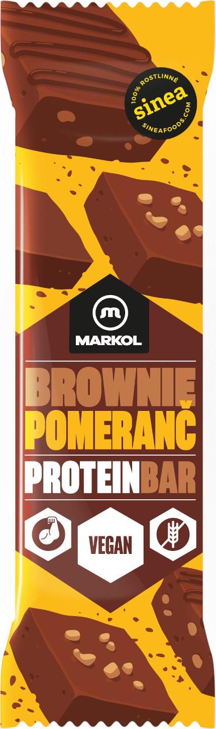 Markol Proteinová tyčinka brownie a pomeranč 48 g