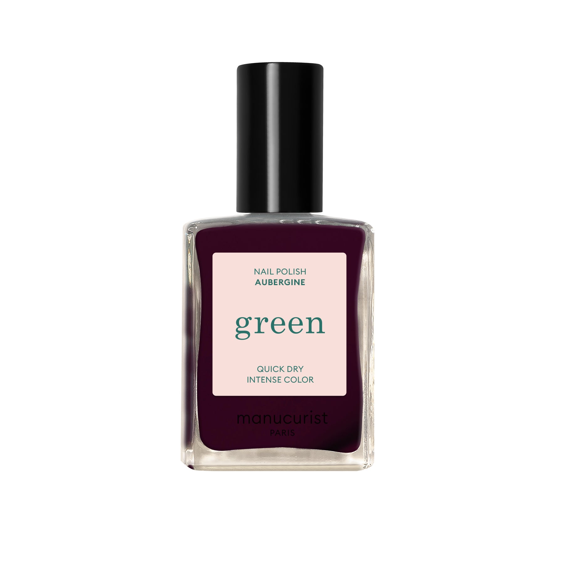 Manucurist Green lak na nehty - Aubergine (15 ml) - temně fialový odstín Manucurist