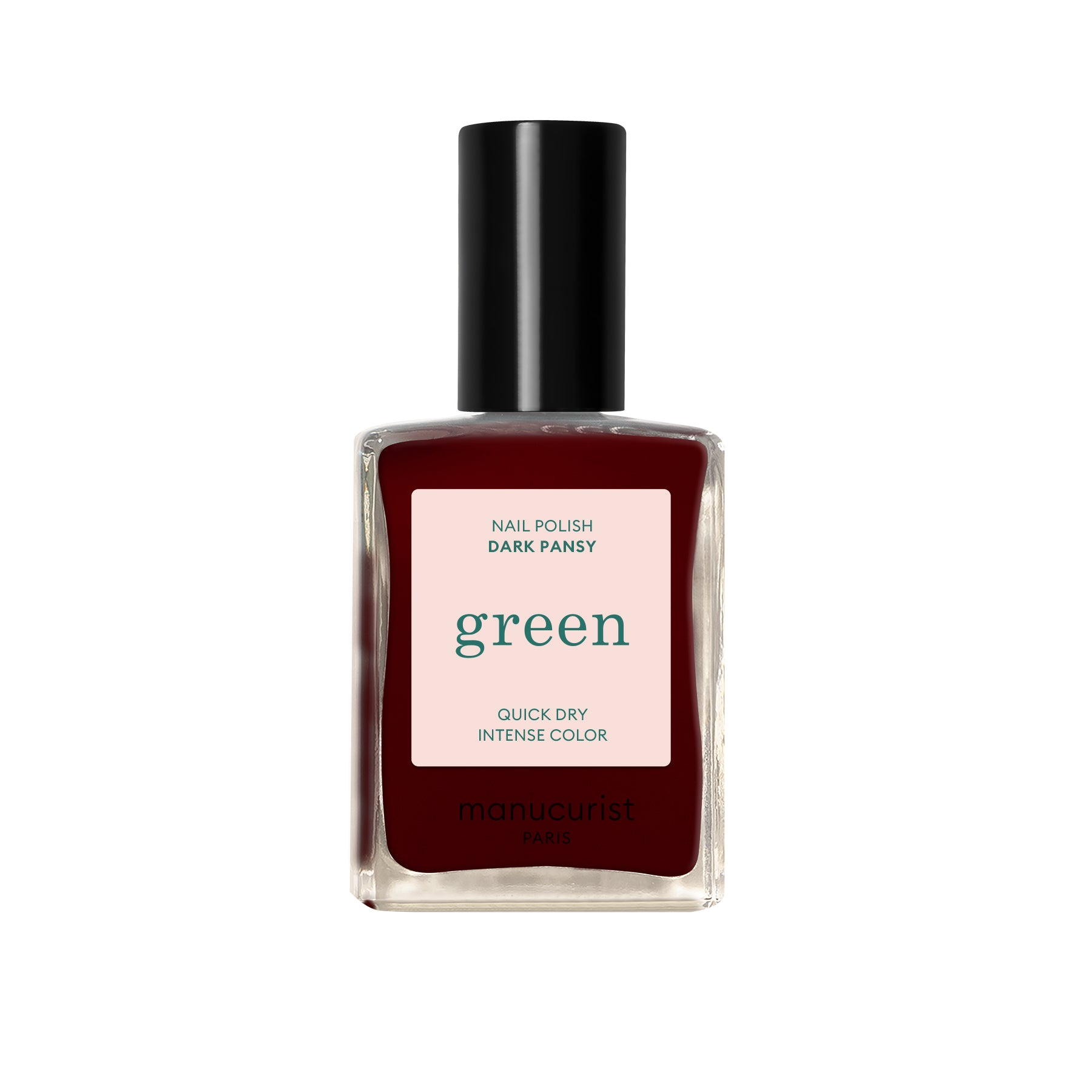 Manucurist Green lak na nehty - Dark Pansy (15 ml) - temně rudá barva macešek Manucurist