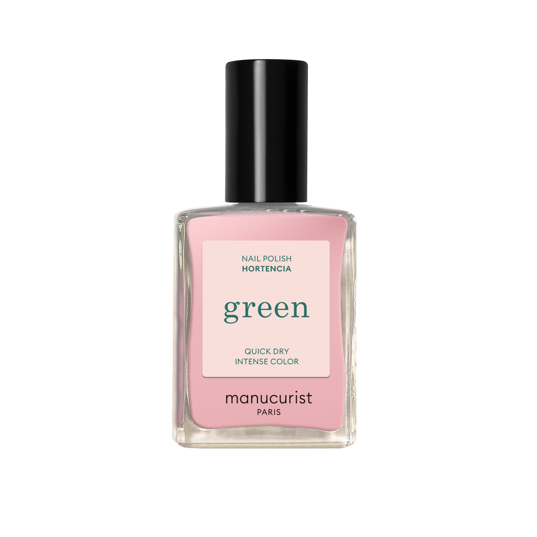 Manucurist Green lak na nehty - Hortencia (15 ml) - světle růžová transparentní barva Manucurist