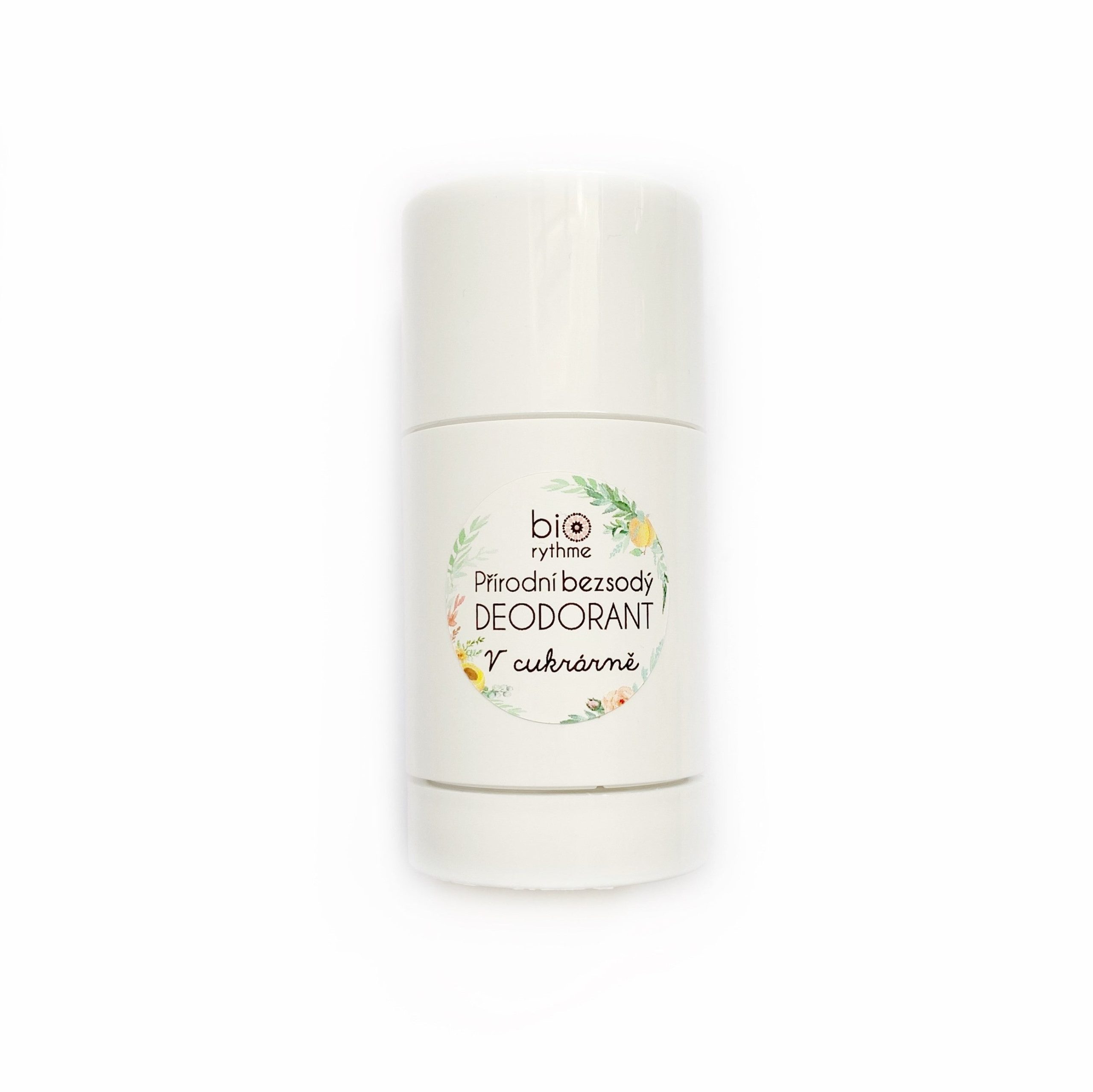 Biorythme Tuhý deodorant bez sody V cukrárně - 80 g - svěží ovocná a květinová vůně Biorythme