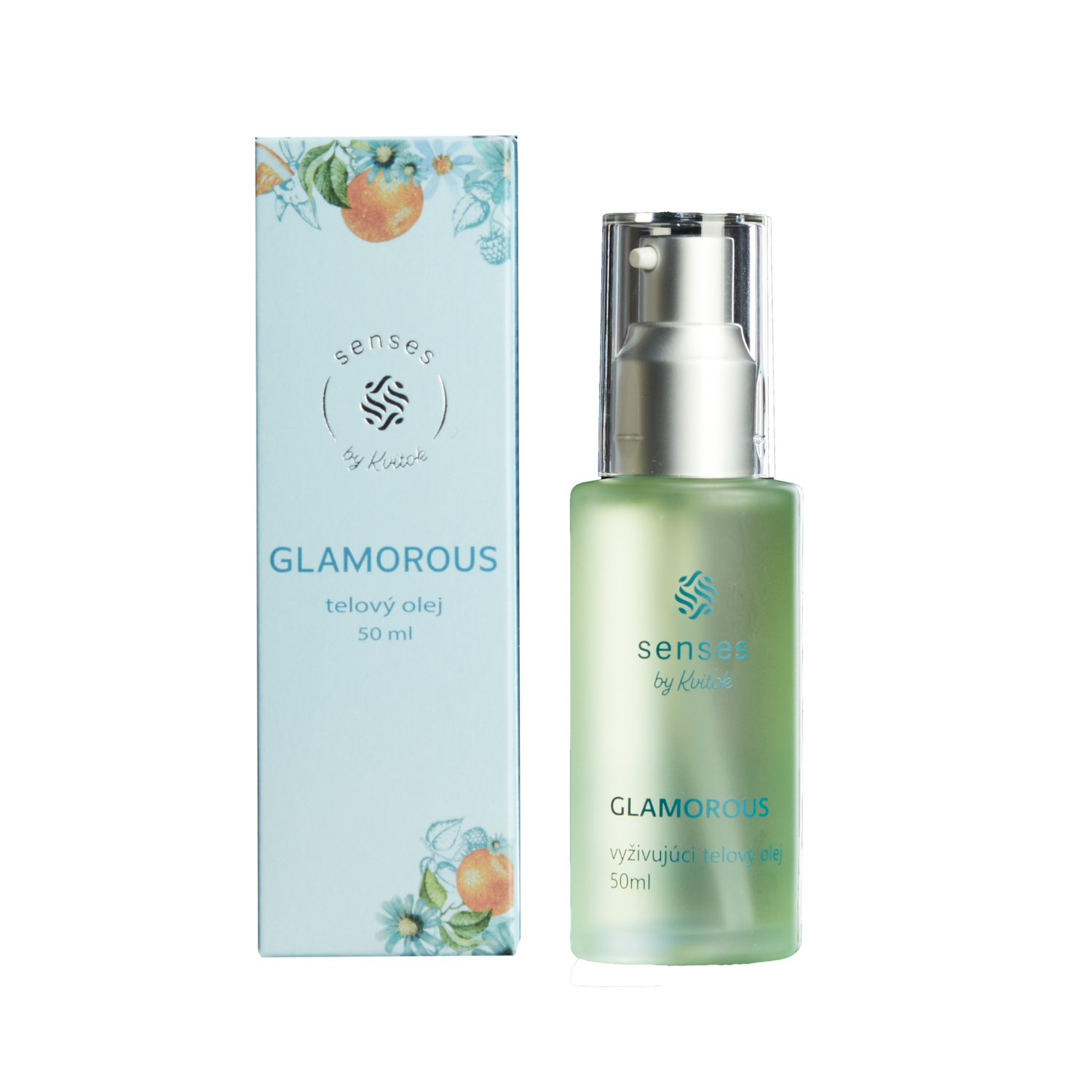 Kvitok Senses Vyživující tělový olej Glamorous (50 ml) - sladká krémová vůně Kvitok