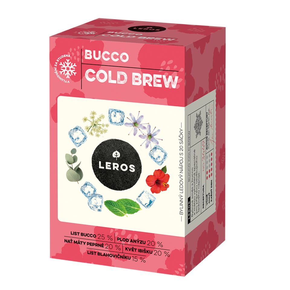 LEROS Bylinná směs Bucco Cold Brew - nálev. sáčky (20 x 1