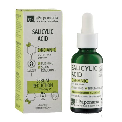 laSaponaria Pleťové sérum - Kyselina salicylová BIO (30 ml) - pro pleť se sklony k akné laSaponaria