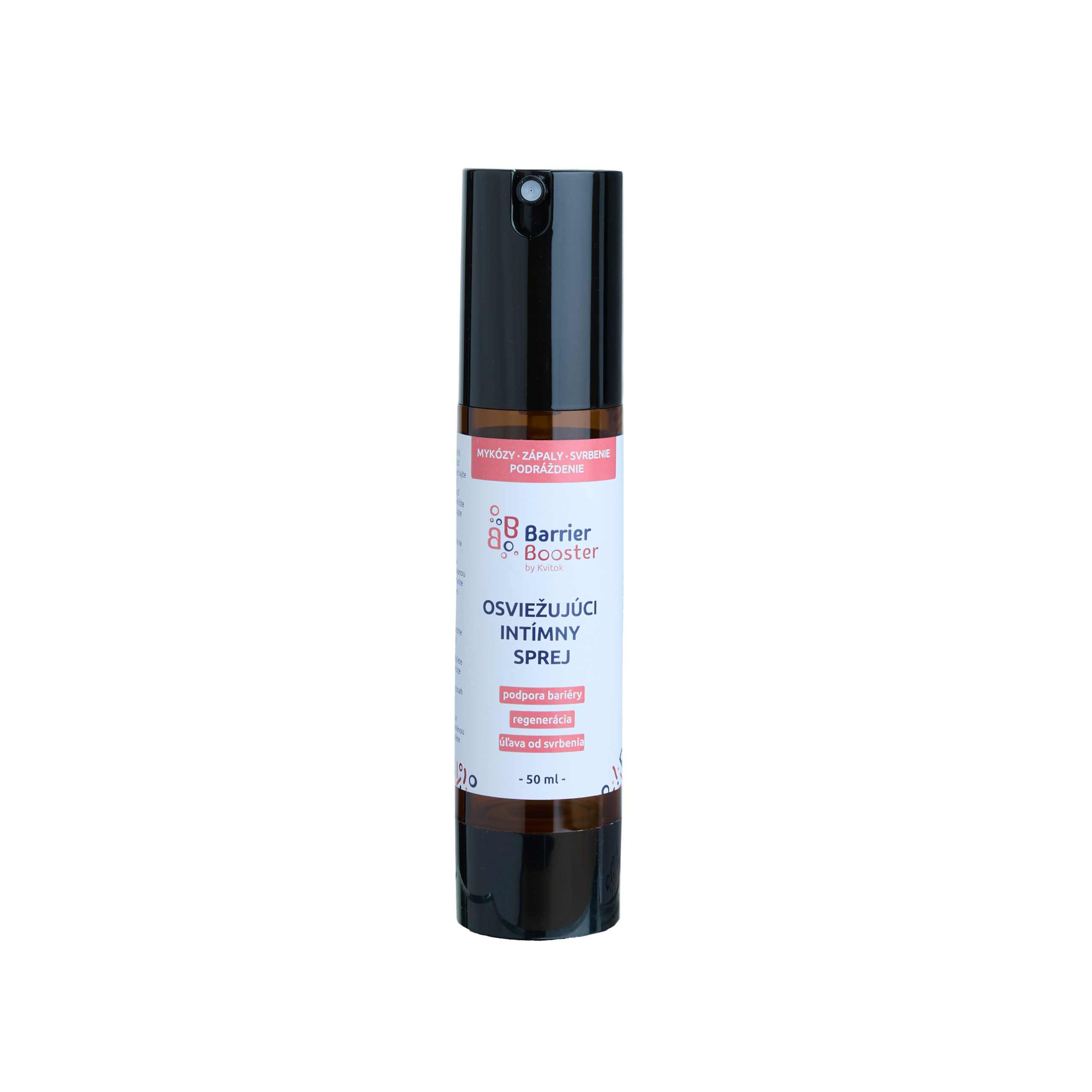 Kvitok Barrier Booster Osvěžující intimní sprej (50 ml) - udržuje přirozené ph 4.5 Kvitok