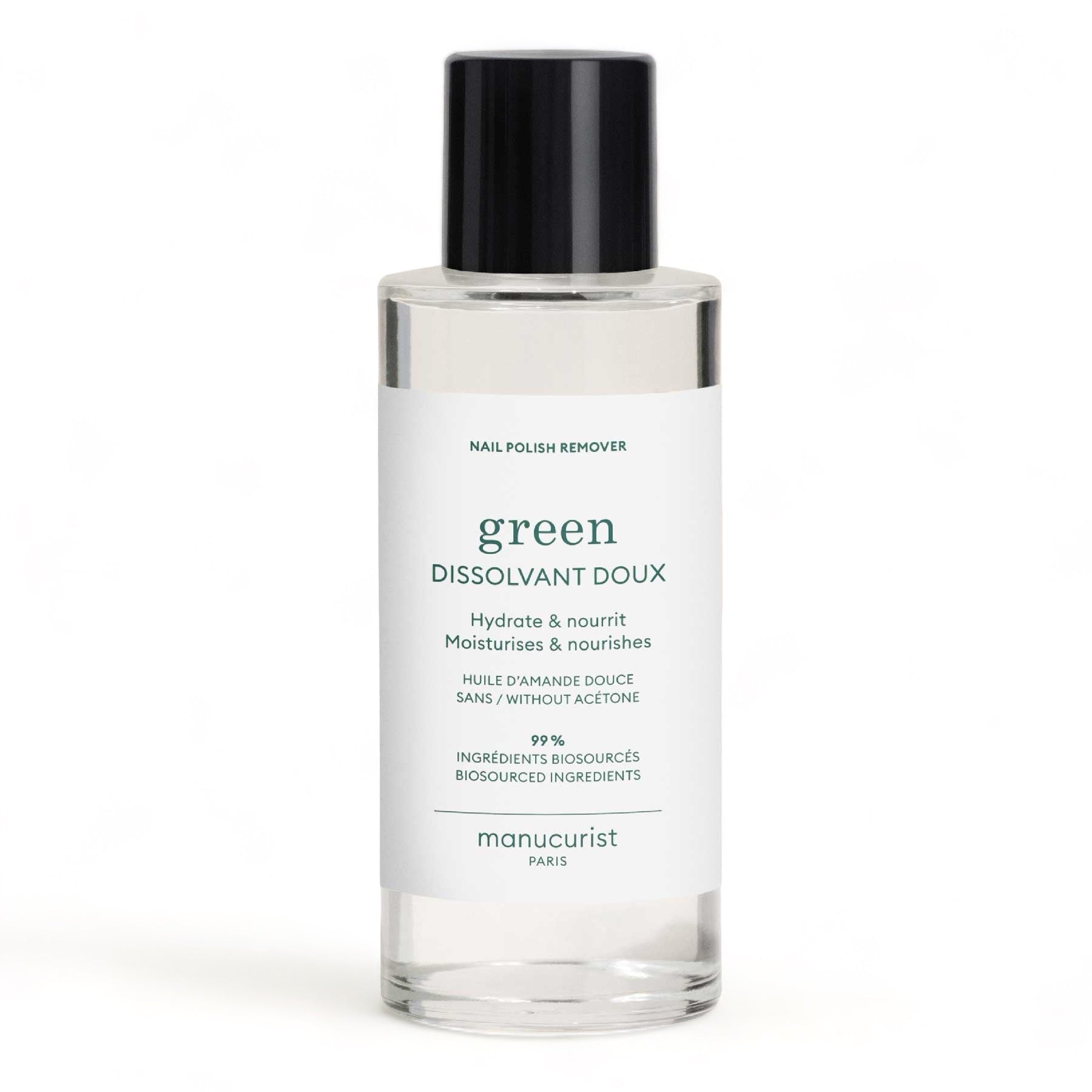 Manucurist Green Šetrný odlakovač na nehty bez acetonu (100 ml) - nevysušuje nehty a příjemně voní Manucurist