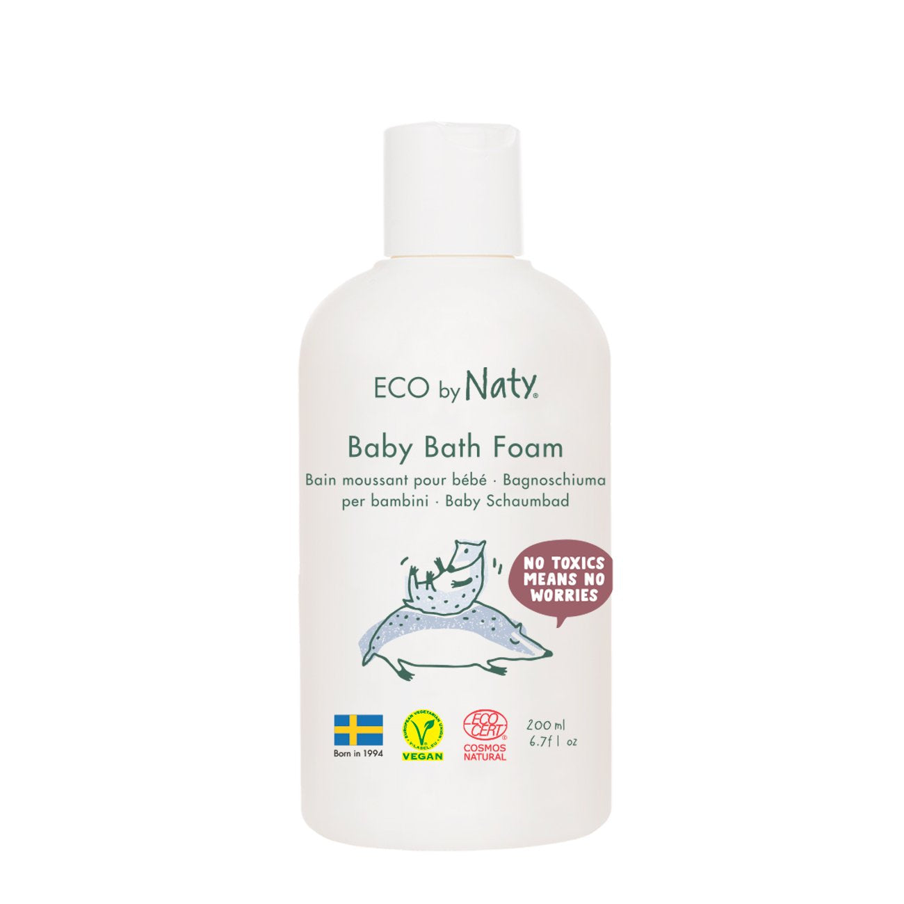 Naty Dětská pěna do koupele BIO (200 ml) - pro hromadu smíchu a radosti Eco by Naty