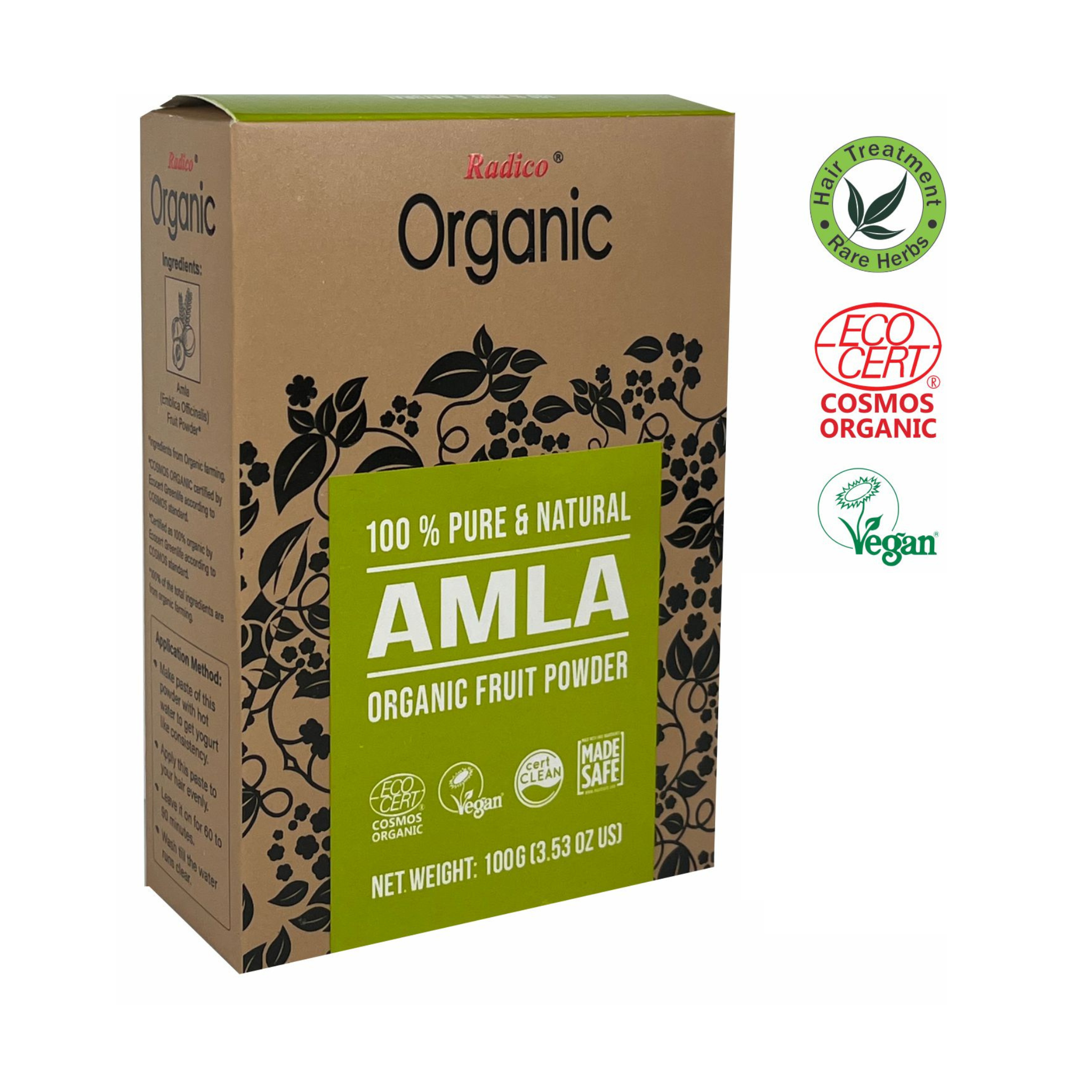 Radico Práškový kondicionér BIO (100 g) - Amla - kondicionér a kúra v jednom Radico