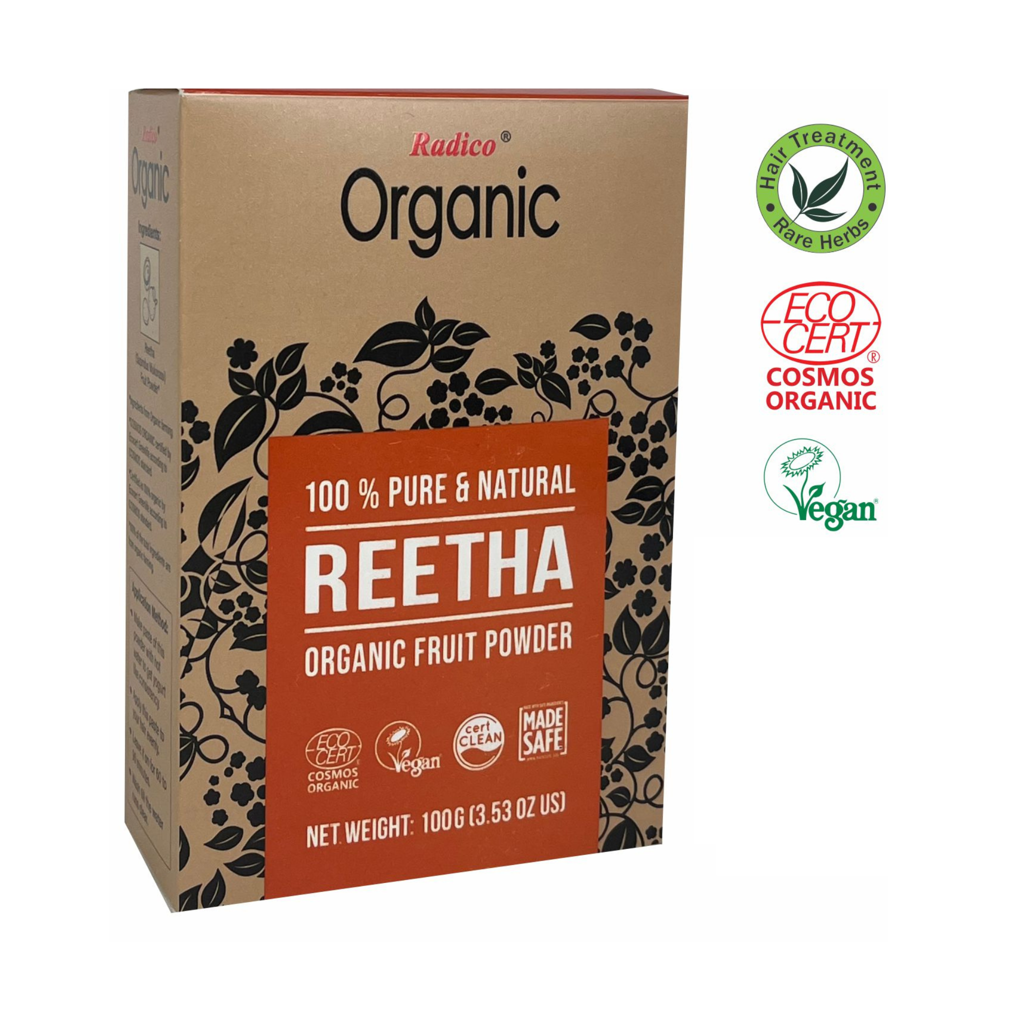 Radico Práškový šampon BIO (100 g) - Ritha - šampon a kúra v jednom Radico
