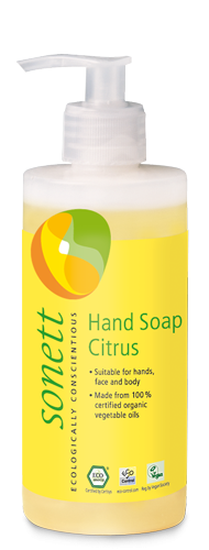 Sonett Tekuté mýdlo - citrus BIO - 300 ml - pro vaše ruce